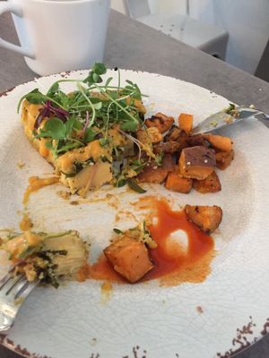 Chickpea frittata  at Seed Cafe in Minneapolis