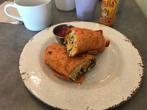 Breakfast burrito! at Seed Cafe in Minneapolis