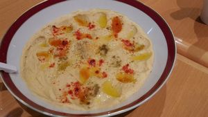 Linsen-Hummus at Aubergine Die Vegane Kochschule in Freiburg