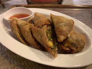 Spring Rolls... did not like  at First Flush in Kolkata