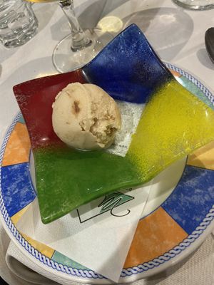 Salted caramel ice cream   at Bar Italia in Edinburgh