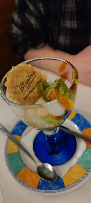 Vegan Biscoff ice-cream - yum! at Bar Italia in Edinburgh