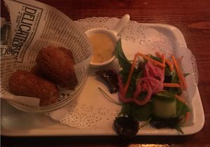 Bospaddenstoelenkroketjes at Eetcafé De Beurs in Hoogeveen