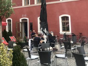 Outside  at Jelo in Weimar