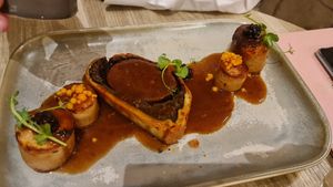 Looks like meat at Erpingham House at Cloud Twelve in West London