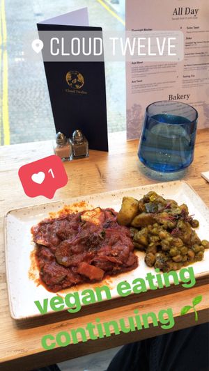 Two small plates  at Erpingham House at Cloud Twelve in West London