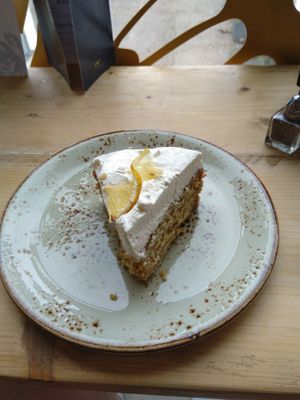 Lemon cake at Erpingham House at Cloud Twelve in West London