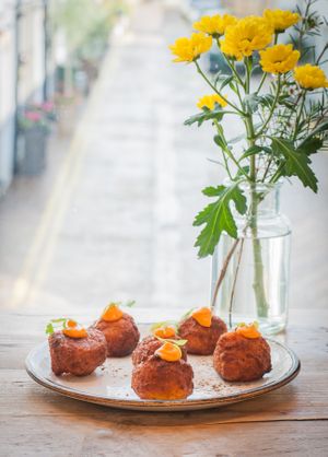 Tastiest and Coolest patatas bravas I had in my life at Erpingham House at Cloud Twelve in West London