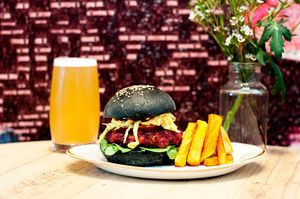 Very Tasty Vegan Burger at Erpingham House at Cloud Twelve in West London