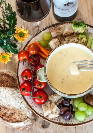 The Only Vegan Fondue in London at Erpingham House at Cloud Twelve in West London