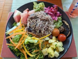 Buddha Bowl (vegan) at Turtle Bay in Southampton