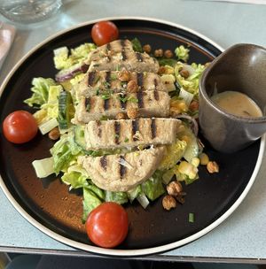 Vegan Jerk Chicken Caribbean Caesar   at Turtle Bay in Southampton