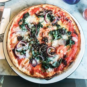 Vegan Padana (Classic base)  at Pizza Express in Stratford-upon-avon