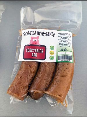 Vega grill sausage   at Vegana doo in Sombor
