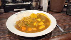 Vegetable Curry (from vegetarian menu) at Coco ichibanya - Shinjuku Station in Tokyo