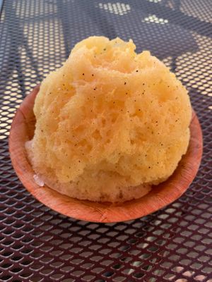 Small lillikoi and mango shave ice. The lillikoi was amazing!  at One Aloha in Kailua