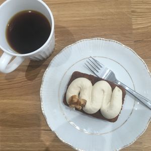 Bestseller: carrot cake with cashew & coco milk cream. at Audacieuse Vanille in Montreal