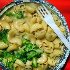 Smoked Gouda Vegan Mac using cheese from The Uncreamery - so yum! at Mac'd in San Francisco