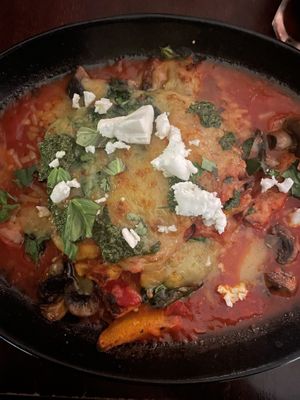 This Italian restaurant has a large vegan menu with nostalgic Italian food! They even have desserts! Great experience, would recommend.  at Rococo in Hawthorn