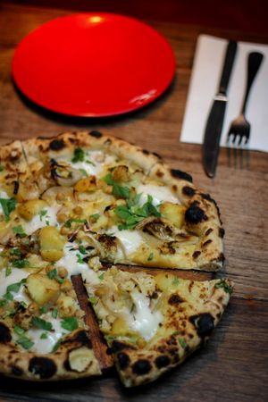 Vegan Potato Pizza at Rococo in Hawthorn