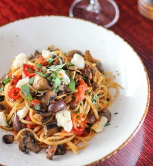 Vegan Linguine Alla Sophia
 at Rococo in Hawthorn