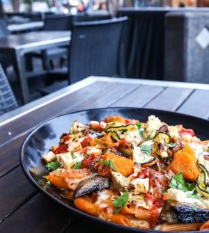 Vegan Oven Baked Penne at Rococo in Hawthorn