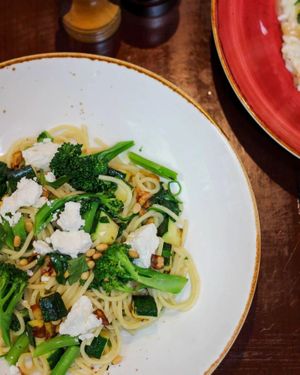Vegan Spaghetti Broccolini at Rococo in Hawthorn