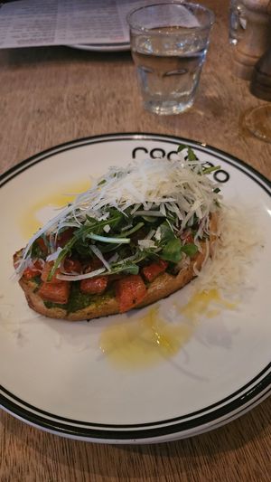 Vegan bruschetta at Rococo in Hawthorn