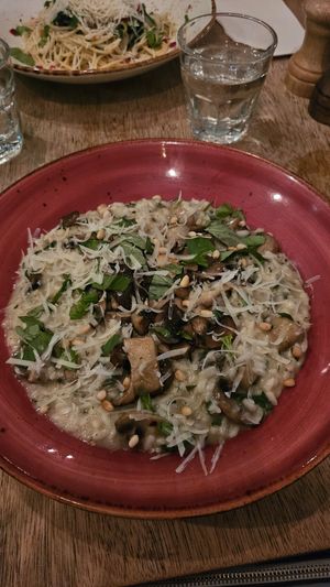 Vegan mushroom risotto at Rococo in Hawthorn