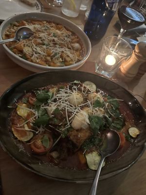 Gnocchi and lasagna   at Rococo in Hawthorn