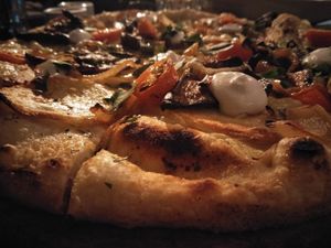 Sweet potato pizza.  at Rococo in Hawthorn