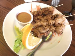 Mock chicken entree at Sab Lai Thai Kitchen in San Diego