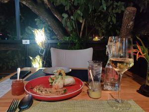 Spring rolls at Jerah in Jaco