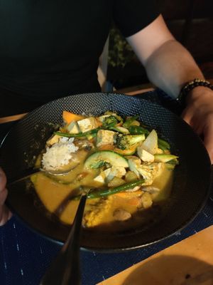 Yellow curry at Jerah in Jaco