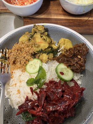 vegetable curryy  at Mango's Nuts in Ferny Creek