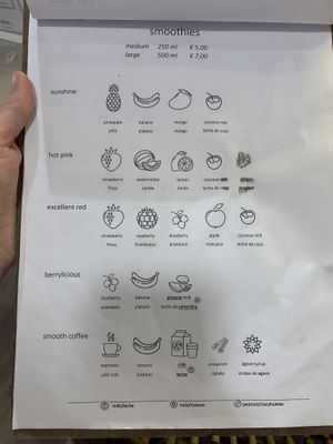 Menu  at Angel Agudo in Mallorca