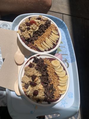 Delicious açai bowls   at Angel Agudo in Mallorca