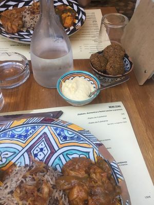 Falafel and hummus at Peace&Spice in Padua