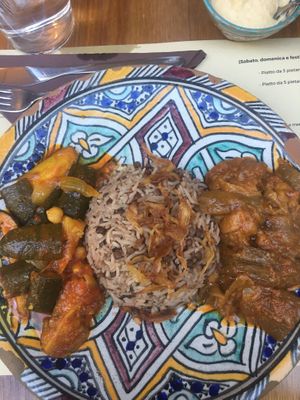 3 options vegan dish at Peace&Spice in Padua