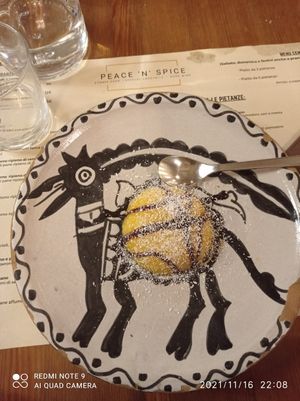 Vegan dessert at Peace&Spice in Padua