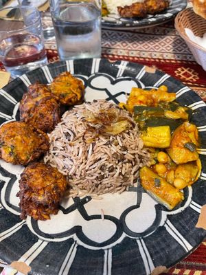 Pakora, Mujaddarah, Quorma Kadu at Peace&Spice in Padua