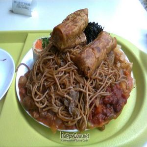 3 pounds of vegan food! at Commensal - St Denis in Montreal