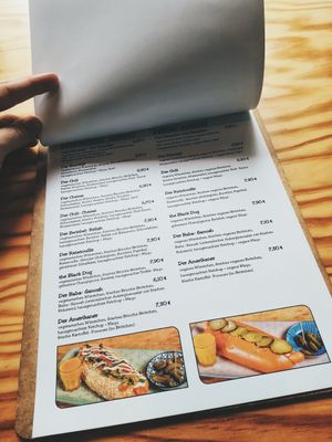 Vegane Auswahl at The Black Dog Hotdogs in Karlsruhe