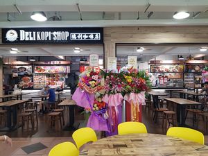 Inside this Coffee shop at 340 Vegetarian in Northeast Singapore