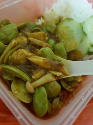 Petai mushroom rice ~ Circuit Breaker Period Phrase 2 at 340 Vegetarian in Northeast Singapore