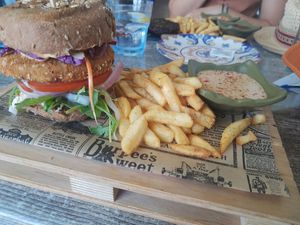 Avocado 🥑 burger 🍔 at Balance Bowl in Gzira