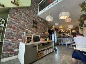 There’s an upstairs social area and plenty seats downstairs too at Balance Bowl in Gzira