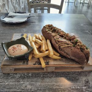Hot dog at Balance Bowl in Gzira