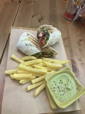 Tofu wrap  at Balance Bowl in Gzira