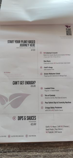 Menu at Balance Bowl in Gzira